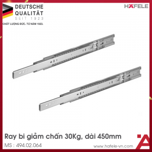 Ray bi giảm chấn 450mm Hafele