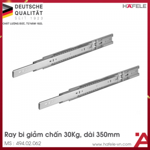 Ray bi giảm chấn 350mm Hafele